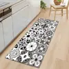 Tapetes de Piso para Cozinha São Antiderrapantes e à Prova de Óleo, Tapetes Laváveis e Sem Necessidade de Lavagem, Tapetes Longos de Veludo de Cristal Espessados, Tapetes Absorventes de Água e de Secagem Rápida