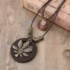 Joia Coreia do Sul Moda Artística Retrô Multi-acessórios Corrente Dupla Pena Turquesa Liga Metálica Corrente de Lã Colar de Cordão Feminino