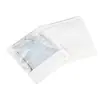 Bolsa con Cierre de Papel Kraft Blanco Ropa Ventana Transparente Bolsa de Almacenamiento Universal para Ropa Bolsa de Embalaje para Textiles del Hogar Sello de Plástico Lista para Entrega