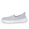 Zapatos Resistentes para Personas Mayores, Zapatos Transpirables Slip-On de Punta Ancha para Madres, Suela Plana, Cómodos, Ligeros, Zapatos para Caminar Slip-On de Suela Gruesa