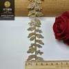 Fio de ouro solúvel em água código de barras folhas bordado cinto renda 3,5 cm acessórios de roupas lolita colar acessórios