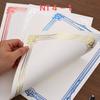 [20 Hojas/Paquete] Certificado de Fábrica Páginas Interiores A4 Certificado de Honor Núcleo Interior Papel Especial Doble Offset Páginas Interiores en Blanco Estampado en Caliente