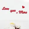 Amor Transfronterizo Loveyoumore Te Amo Más Letrero de Fieltro Decoración de Pared Entrada de Pasillo Habitación Disposición Acogedora