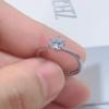 Anillo para Mujer Diseño de Nicho Lujo Accesible Estiloso Coreano Ajustable Diamante Simuladado Accesorios para Ceremonia de Boda Joyería de Anillo