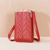 2022 Nova Bolsa para Celular Estilo Coreano Bolsa Feminina Moda Trava Fivela Crossbody Bolsa de Ombro Multifuncional Mochila Bolsa para Celular