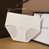 Ropa Interior de Seda de Hielo Sin Costuras para Mujer Algodón Puro Antibacterial en la Entrepierna Cintura Media Niñas Nuevo Simple Color Puro Tallas Grandes Bragas para Mujer