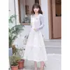 Con Vestido de Tirantes Floral, Chal con Protección Solar para Mujer, Nuevo Estilo Primavera y Verano 2025, Cárdigan de Punto Estilo Suave
