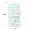 Organizador de lingerie para pendurar no guarda-roupa com compartimentos visíveis para sutiãs, calcinhas e bolsas, uma solução de armazenamento de parede para organização doméstica