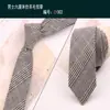 Corbata de Lana Sintética para Hombre 6CM Estrecha Estilo Retro Británico Europeo y Americano Casual Negocios Patrón Cuadros Manual
