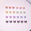 Lindos Accesorios para Manicura de Dibujos Animados Estilo Japonés Sanrio Melody Accesorios para Uñas Desgastables Estéreo de Resina Accesorios Pequeños para DIY