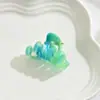Pinza Pequeña Mediana de Ácido Acético Imitación 4.5cm Pinza para Mechones de Cabello Fragmentado Mármol Texturizado Pinza de Tiburón Pasador para Recogido Parcial