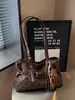 Bolsa feminina simples de grande capacidade 2026 nova moda bolsa de ombro para o dia a dia bolsa de mão de alta qualidade bolsa tote plissada