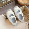 Zapatos de Princesa de Malla Transpirable para Niñas 2026 Verano Nuevas Sandalias con Lazo para Niños Zapatos Versátiles de Moda para Niños Pequeños
