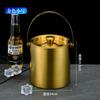 Balde de Gelo de Aço Inoxidável 304 com Isolamento Duplo Balde para Cerveja Vinho Balde para Amazon KTV Bar com Alça Balde de Gelo Portátil
