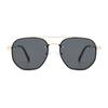 Gafas de Sol Redondas Retro de Estilo Coreano de Montura Grande a la Moda para Hombres y Mujeres Gafas de Sol Rojas de Internet Muestran Cara Pequeña 2501