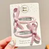 Lindo pasador de moño para niños, pinza lateral para fleco de niñas, accesorio para el cabello para niñas pequeñas, pasador para cabello suelto