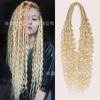 Amazon Aliexpress Lo Más Vendido Peluca Sintética de Dreadlock con Extremos Doblemente Rizados Cabello de Crochet Dreadlock Trenza Deeptwist