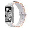 Adequado para Pulseira de Silicone Huawei Band 11, Pulseira de Pulso de Silicone Listrada Bicolor para Huawei Band 11/11 Pro