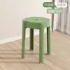 Bancos de Plástico para Uso Doméstico, Bancos Redondos Engrosados, Diseño Creativo Moderno Minimalista, Apilables para Sala de Estar, Bancos Altos de Plástico Apilables para Mesa de Comedor