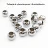 Bola de aço perfurada de aço inoxidável 2-10mm multi-especificação bola solta de aço inoxidável através do furo bola sólida bola de aço perfurada atacado