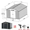 Casa de Metal Externa com Telhado, Pátio de Jardim Externo Móvel, Casa Modular Móvel, Casa Pré-fabricada Desmontável Montada