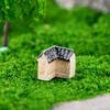 Retro chino Patio Jiangnan edificio antiguo modelo de casa micro paisaje decoración de paisaje accesorios resina pequeños adornos