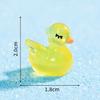 Micro paisaje de dibujos animados lindo pelo luminoso cisne animales adornos DIY decoraciones accesorios escritorio mini pequeños adornos