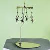 Amazon Ins Dolesi Bandeja Redonda Triangular de Acero Inoxidable Candelabro Giratorio Vela de Aromaterapia Linterna Giratoria Romántica