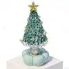 10.5cm Base Giratoria de Cerámica Jingdezhen Adorno de Árbol de Navidad Manualidades de Vidrio Cerámicas Navideñas