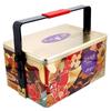 Fabricante Produz Latas de Presente para Bolo da Lua, Latas de Alimentos Portáteis de Folha de Flandres, Embalagens de Lata de Biscoito com Dupla Camada e Embalagens Personalizadas