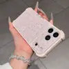 Adecuado para funda de teléfono de lujo con purpurina nueva para iPhone 17 Pro Max, funda protectora anti-caída en las cuatro esquinas para iPhone 16 15