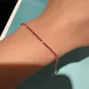 Pulsera Popular de Niña Carmesí de Xiaohongshu, Zirconia Rojo Sangre de Paloma Completamente Incrustada de Diamantes, Pulsera de Año Zodiacal de Aspecto Elegante
