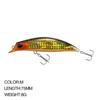 Cebo señuelo Minnow Hundimiento Señuelo Falso 75 mm/8 g para Pesca de Whitefish y Croaker, Cebo de Pez Biónico, Entrega Directa de Fábrica 9061