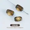 Pulsera de Madera de Agar Natural con Bolsa de Cuentas Barriles de Oro de 24K Hecha a Mano DIY Pulsera Wenwan Cuentas Espaciadoras para Pulsera Colgante Al por Mayor
