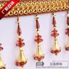 Venta caliente cortina encaje sofá decoración accesorios borla de bigote de dragón cojín cojín accesorios pantalla de lámpara grande cristal