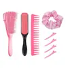 Peine de Peluquería, Peine de Nueve Filas para Estilista de Salón, Peine Masajeador, Cojín de Aire, Peine para Cabello Liso, Set de Herramientas de Pinzas para el Cabello