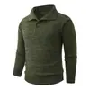 Suéter de punto casual de estilo juvenil transfronterizo con solapa y botones, suéter de cuello alto pullover de moda para hombre europeo y americano, capa base para hombre