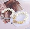Lujo ligero microincrustado Saturno collar pulsera hebilla de conexión accesorios protección de color chapado en oro real de 18 quilates material diy hebilla de cierre