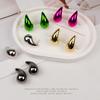 Brincos Novos Coloridos de Gota de Água Brincos Femininos Acessórios de Plástico Brincos DIY Acessórios para Joias Brincos Atacado em Estoque