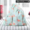Bolsa de almacenamiento de algodón y lino estampado bolsillo con cordón bolsa de lino miscelánea bolsa de almacenamiento de ropa interior bolsa de almacenamiento de viaje