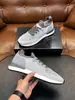Zapatos casuales de punto fly de lujo ligero estilo italiano, zapatillas de correr transpirables con empalme de cuero gamuza MAG, populares en los mercados transfronterizos europeos y americanos