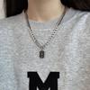 Collar ins de Acero de Titanio para Mujer Diseño de Alta Gama Estilo Frío Nicho Lujo Accesible Cadena para Clavícula Hip-hop Cadena para Suéter Accesorios para Hombre