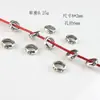 Aleación de plata de Xizang cuentas lisas de agujero grande cuentas de cuenta cuentas de discípulo accesorios para pulseras DIY accesorios cuentas sueltas venta al por mayor
