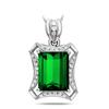 Pingente de Turmalina Sintética Vermelho Sangue de Pombo de 5 Quilates Zhenrong Jewelry Banhado a Ouro Rosa 18K Conjunto Pingente de Cor Zircônia de Imitação