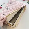 K-Style de Bolsa Liner para Tablet iPad com Pequena Borboleta Bordada Fofa Algodão Bolsa para Laptop Capa Protetora