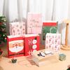 Bolsas de Regalo Navideñas Transfronterizas con Estampado de Santa Claus de Dibujos Animados, Bolsas de Recuerdo, Bolsas para Empaquetar Snacks de Fiesta Navideña