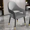 Mesa y sillas de comedor de lujo minimalista estilo italiano para el hogar, sillas de comedor de ocio para hotel restaurante nórdico, cuero moderno para discusiones