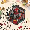 Adesivos de cenário para armazenamento sem corte de mundo em miniatura, casa 3D visual em camadas, adesivos de cena de jogo populares