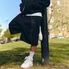 Calça Bermuda de Verão Y2K Retro Americano Street Hip-Hop Bordada de Comprimento Médio Tendência Solta Casual com Bolsos
