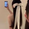 Estilo Francês Laço Preguiçoso Acessório de Cabelo Estilo Jennie Presilha de Cabelo Grande Laço Presilha de Mola Topo da Cabeça Feminino